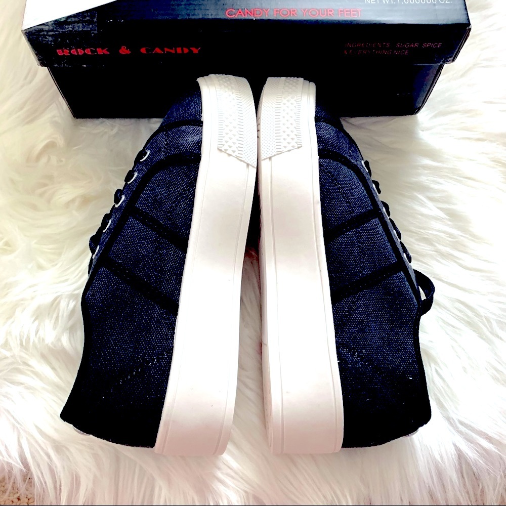 NWT Rock & Candy Women’s Shiann Black Sneakers - Picture 8 of 11